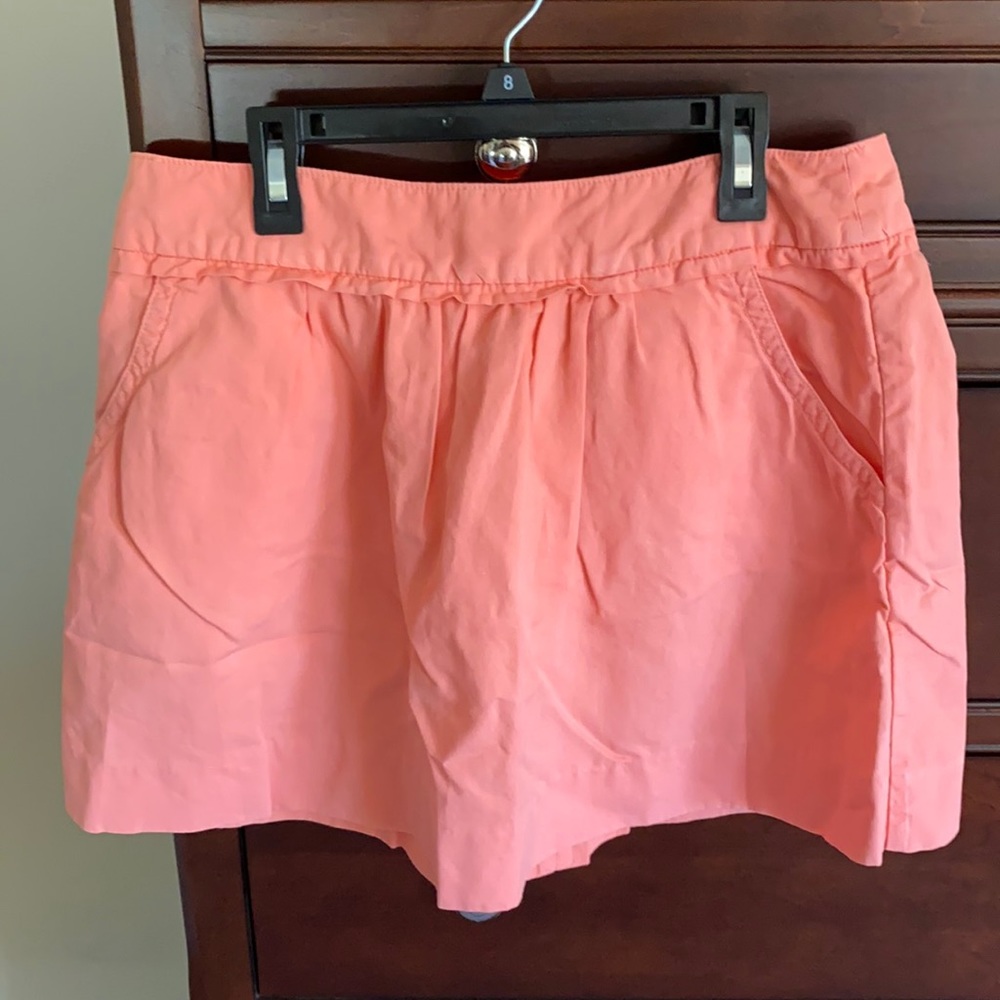 J. Crew peach cotton skirt